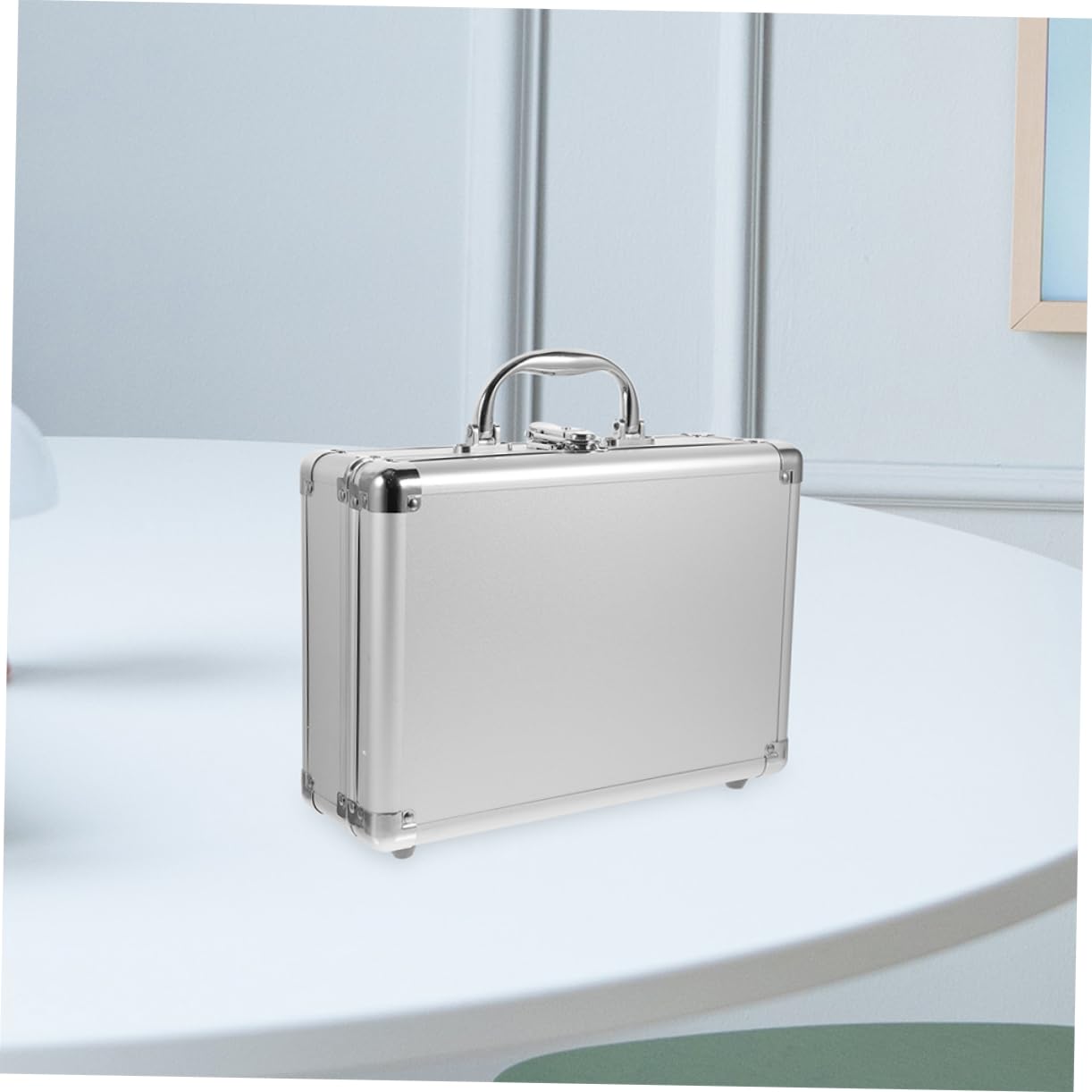 Valigetta in Alluminio Rigida Valigetta Portautensili Custodia Protettiva Per Oggetti Design Maniglia e Combinazione Per Outdoor Escursioni e Viaggi