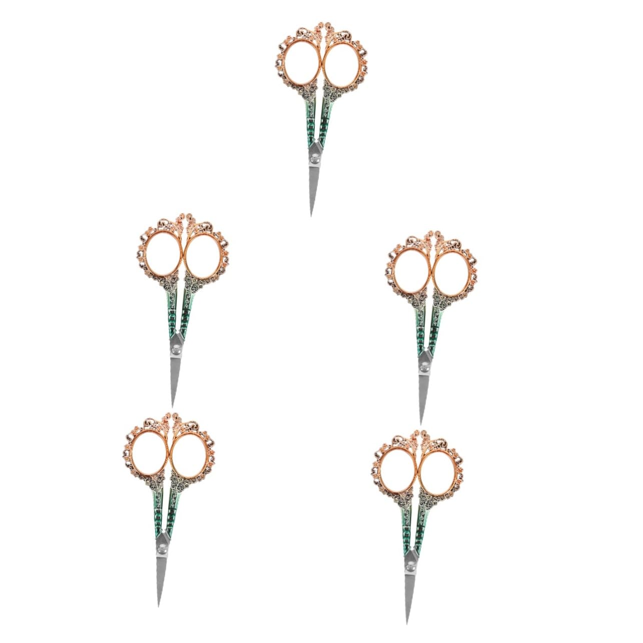 Gadpiparty 5 Pezzi Plum blossom taglio sarto annata Artigianato Forbici mestiere ricamo cucito aghi da ricamo strumenti per cucire e trapuntare Strumenti di cucito Acciaio inossidabile