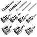 Stop Now 12 Pcs Diamond Drill Bits - Glass and Tile Hollow Core Drill Bits Extractor Remover Tools Hole Saws for glass, ceramics, porcelain, ceramic etc