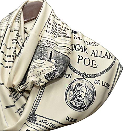 Universal Zone Edgar Allan Poe Poems Infinity Scarf. Annabel Lee, Alone, The Raven, A Dream Within a Dream, Eldorado