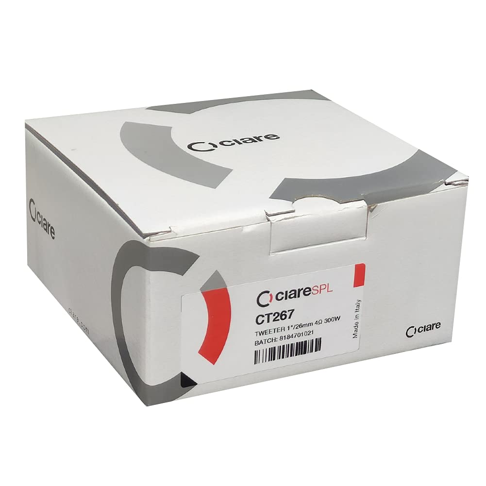 1 CIARE CT267 CT 267 hochtöner schwarz 5" 13 cm 130 mm Durchmesser 150 watt rms 300 watt max impedanz 4 ohm 105 db spl Auto, 1 stück + kondensator und 5 kostenlose Aufkleber
