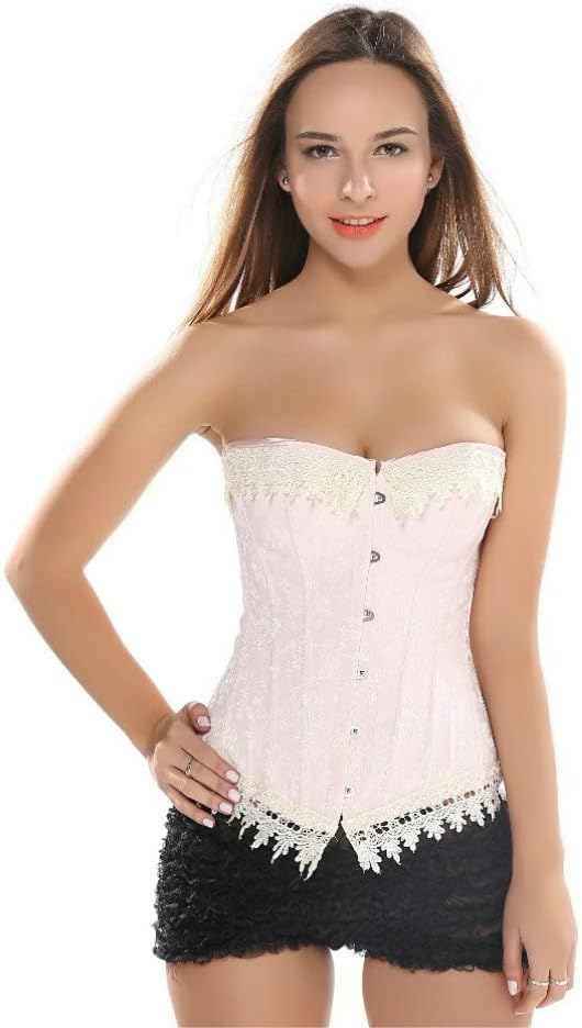 Hengzhifeng Women's Pattern Burlesque Rockabilly Party Bustiers Corsets Top