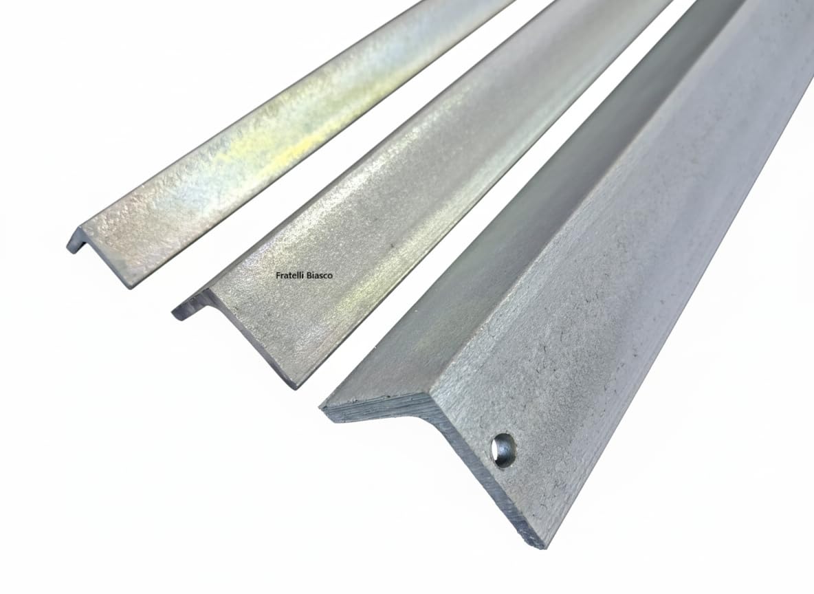 Angolare in Ferro Zincato a L - Profilo L Metallo 30x30x3x1000 mm