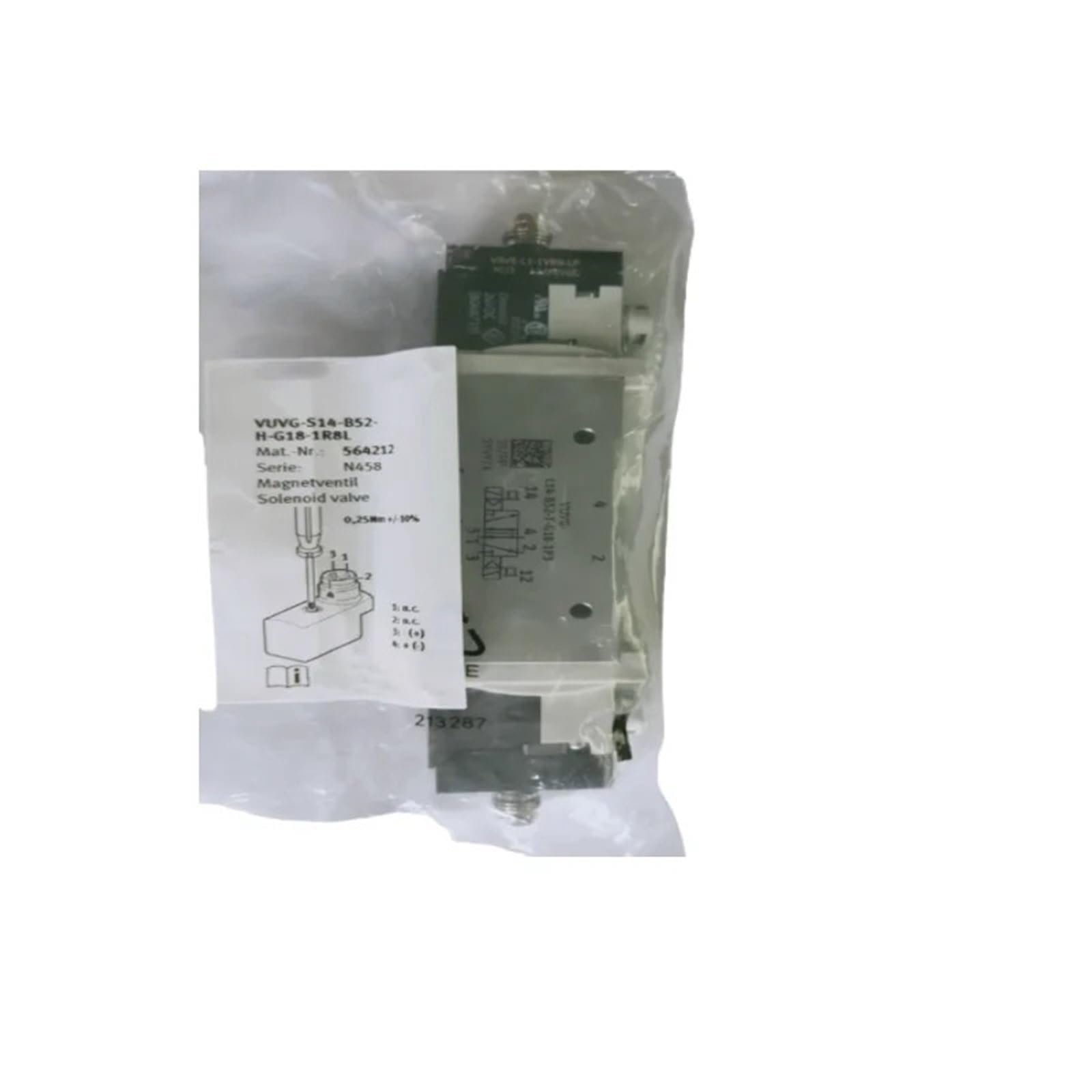 Électrovanne compacte S14-M52-AH-G18-1R8L à haut débit pour automatisme industriel rapide