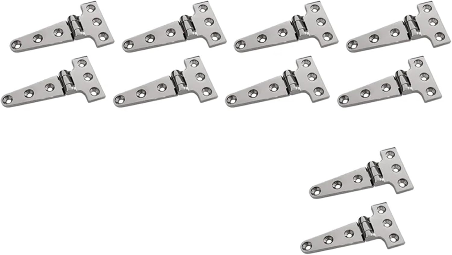 Silver Heavy Duty T Hinge 316 Stainless Steel Marine Grade Casting Door Hatch Boat 10Pcs