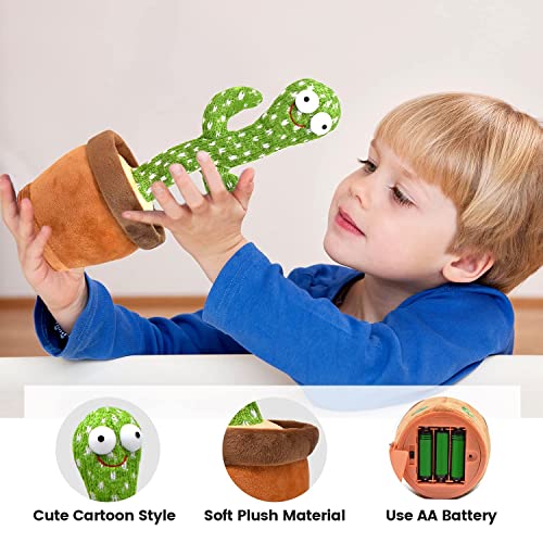 10Pcs Dancing Cactus Toys Talking Dancing Cactus Plush Toy Electronic Shake Toys Repeat English Songs Plush Cactus Toys For Babies, Wiggle Dancing Cactus Plush Toy In Pot Decoration Children Funny Toy #TOP3