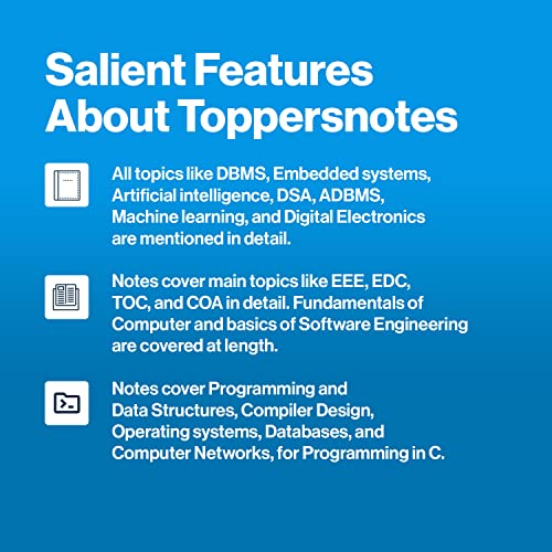Image of TOPPERSNOTES GATE Exam Complete Study Material For Computer Science & Information Technology Engineering (Set of 6 Books) - Edition for Gate ... TOPPERSNOTES [Perfect Paperback] TOPPERSNOTES