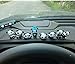 Lagnlnaoy 8PCS Cute Panda Car Dashboard Ornaments, Navigator Screen Decoration, Interior Accessories