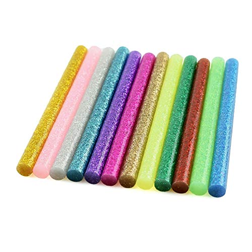 Heißklebesticks mit 11 mm Durchmesser, hohe Viskosität, elektrische Klebepistole, Bastelwerkzeug, bunte Klebestifte für Album und Legierungszubehör, 50 Stück/10 Farben