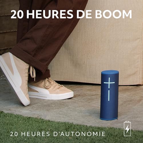 Ultimate Ears MEGABOOM 4, Enceinte Bluetooth Portable étanche avec Un Son Puissant à 360 degrés, Enceinte Flottante offrant Une autonomie de 20 Heures et Une portée de 45m - Violet