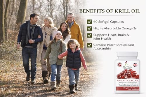 Krill Oil Capsules 500mg – Omega-3 Supplement with EPA & DHA – 1000mg per Serving – 60 Easy-Swallow Softgels – Sustainably Sourced - Image 3