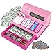 Learning Resources Pretend & Play Calculator Cash Register, 73 Pieces, Pink