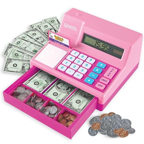 Learning Resources Pretend & Play Calculator Register Toy, Pink by Learning Resources - Used condition - US$26.59