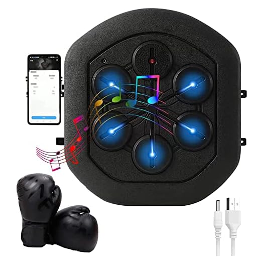 Music Boxing Pads Boxing Training Punching Bag, Electronic Smart Focus Agility Training Digital Boxing Wall, Target Punching Pads Suitable for Home Exercise/Boxing Training/Stress Release