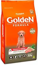 Ração Premier Golden Fórmula Cães Filhotes de Porte Médio e Grande Frango e Arroz 20kg