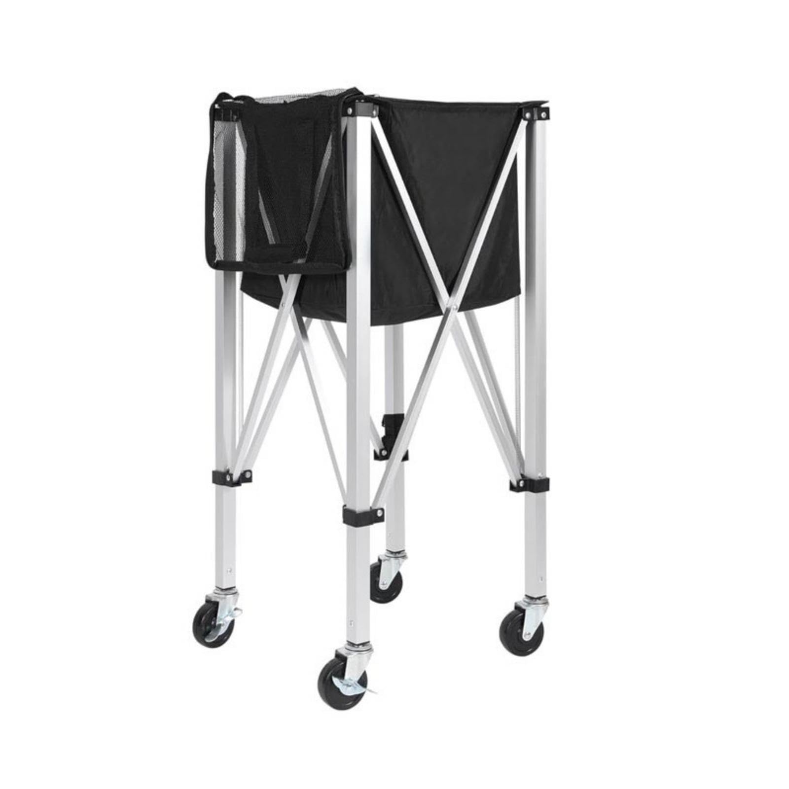 Ball Cart Foldable Ball Cart with Wheels Portable for Trainers, Teachers, School, Tennis Court, Training Camp-image-1