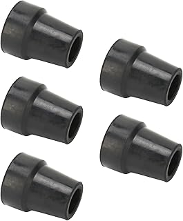 Crutch Tip, Cane Tip Replacement Accessory 5pcs Black Strong Grip Thickened for Daily Life for Outdoor Activities