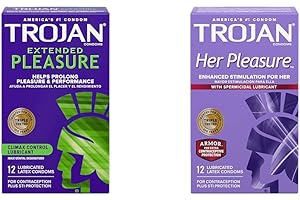 TROJAN Extended Pleasure Climax Control Condoms: The Ultimate Contraceptive Companion for Prolonged Enjoyment