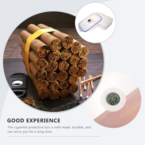 GARVALON Étui Cigare Boîte de Rangement Humidité en Plastique, Portable – vue 6