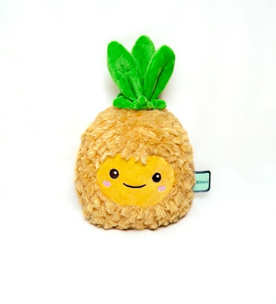 Kimeo Cute Pineapple Plush Toy Pillow, Soft Fruit Stuffed Plushie, Fun Friendly Toy For kids, Playful Cushion 11.81 Inches.