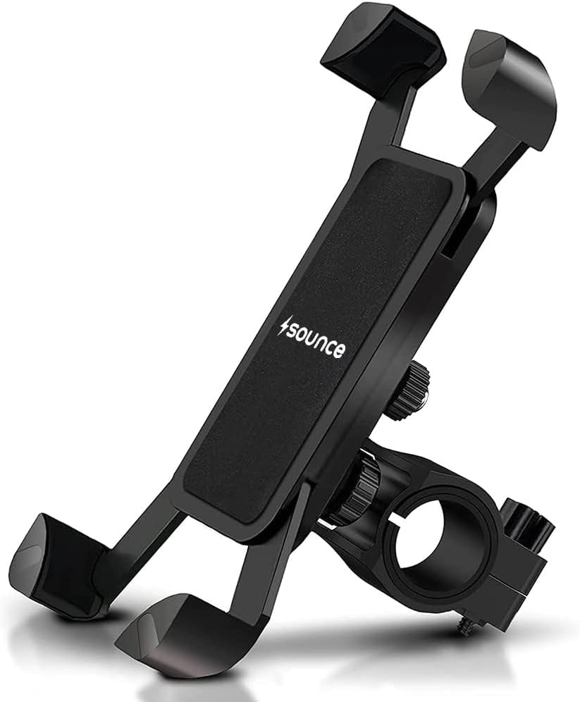 Sounce Waterproof New Bike Phone Mount Anti Shake and Stable 360‚° Rotation Bike Bicycles Accessories for Any Smartphone GPS Other Devices Between 3.5 and 6.5 inches