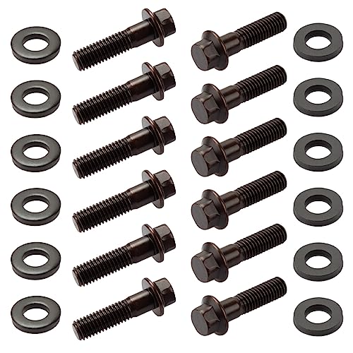 Image of 134-1102 Header Bolt Kits 3 /8in Flange Hex Chromoly Header Bolt Kit Compatible with Chevy SBC /GENIII GM LS-Series 4.8L 5.3L 6.0L 6.2L Engines (Pack of 12)