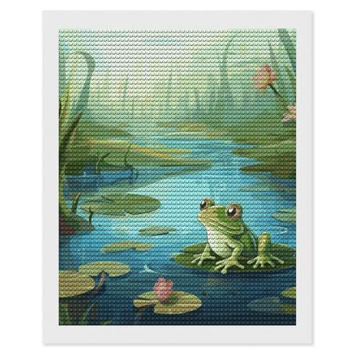 Peinture diamant 5D grenouille : oubliez le stress grâce aux strass