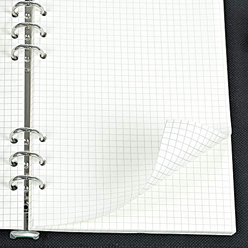 135 Sheets Planner Refill Paper 5Mm Squared Inserts Paper A5 6 Holes Binder Grid Notepaper For Filofax Bullet Journals Diary (8.26X5.59 Inch) #TOP6