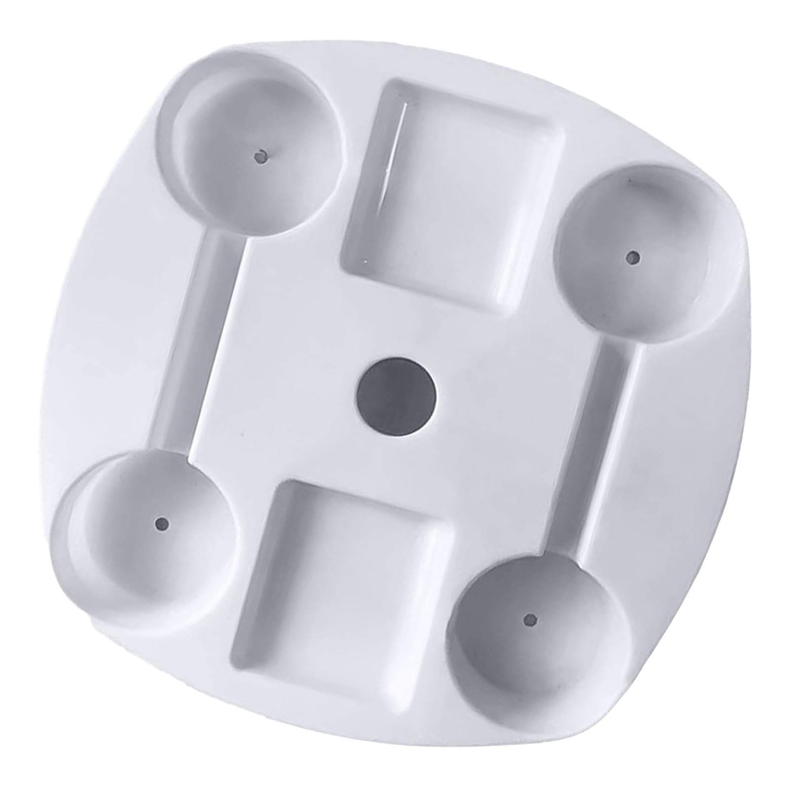 Mesa de sombrilla de playa con soporte extraíble de 14.5 pulgadas, soporte multiusos para tazas, bandeja de alimentos, base de montaje estable, accesorio al aire libre para picnics y camping