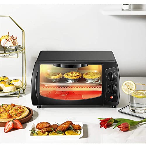 Elektrische mini-oven, huishoudelijke 10 liter bakoven met meerdere kookfuncties Grill instelbare temperatuurregeling Timer nuttig, wit - Afbeelding 5