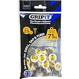Gripit Yellow Plasterboard Fixings - Pack of 25 - Heavy Duty Stud Wall fixings - Plasterboard Anchors - Ideal for Blinds, Curtains, Mirrors & Frames - Easy Install - Holds Up to 71kg - UK Designed