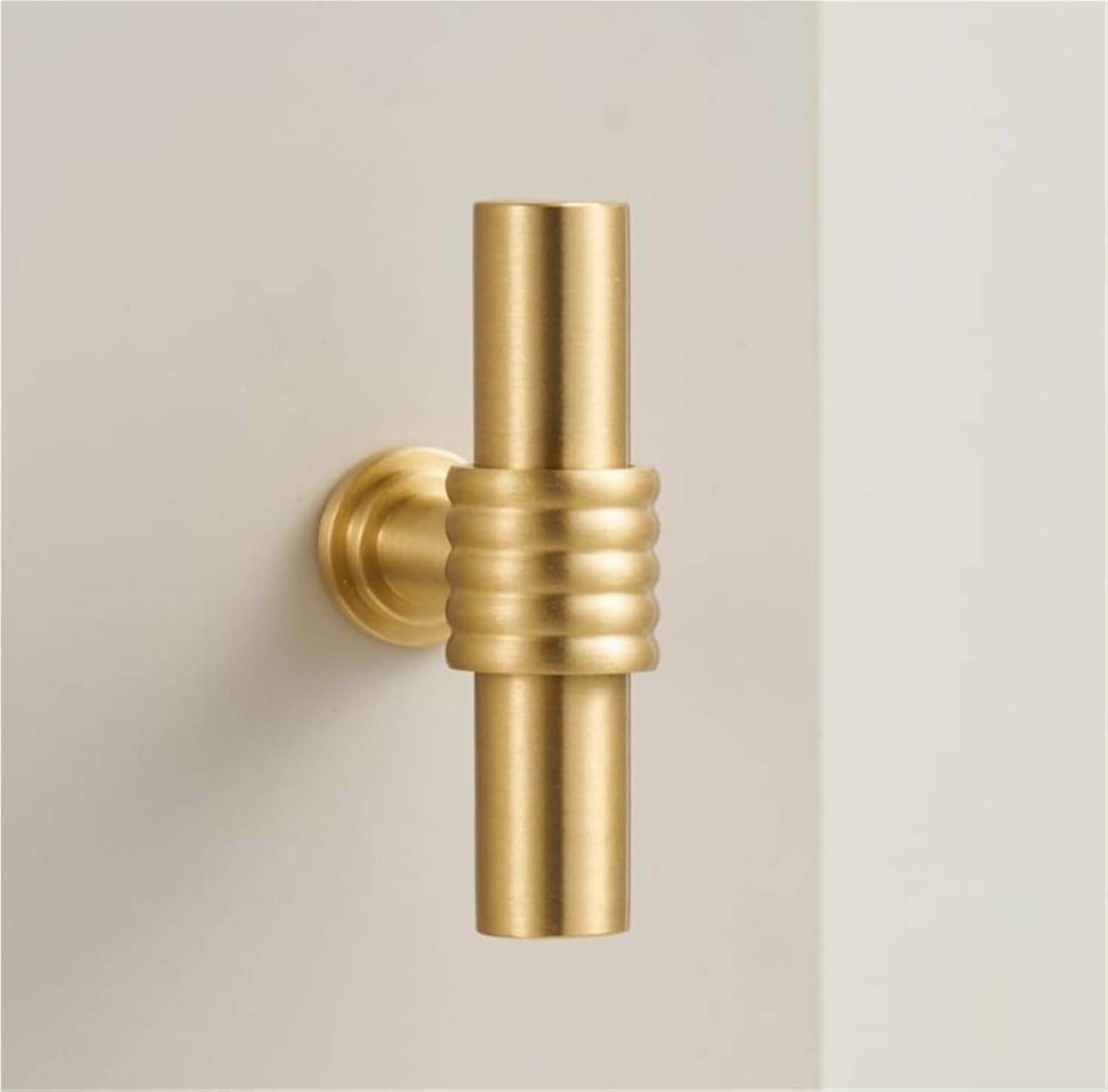 Solid Brass Vintage Hemp Rope Shape Personalized Cabinet Furniture Drawer Door Handle Knobs T-bar Pull 1Pcs(CH043-BB-N30)