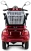 VELECO ZT15 Scooter Eléctrico de 3 Ruedas Mayores Minusvalido 900W Rojo