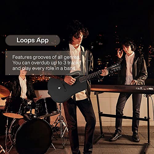 LAVA ME 3 Smartguitar, 36 Inch Guitare Acoustique en Fibre de Carbone, effets de performance multiples, convient aux… - Les Beatles, Paul McCartney, John Lennon, RIngo Starr, George Harrison LAVA ME 3 Smartguitar, 36 Inch Guitare Acoustique en Fibre de Carbone, effets de performance multiples, convient aux… – Image 6