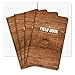 Field Notebook - 5"x8" - Wood Pattern - Graph Memo Book - Pack of 4