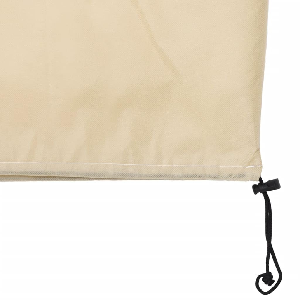 Wintervlies Pflanzenhüllen mit Kordelzug, 4 Stück 70 g/m² 0,8 x 1,2 m Vliesstoff, Beige Frostschutz für Gewächshaus Balkon Terrasse Outdoor Pflanzenpflege