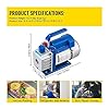 DCDCD 1 Stage Refrigeration Vacuum Pump With/Without Manifold Gauge 1.8CFM-12CFM Refrigerant Air Conditioning HVAC Maintenance(2.5CFM 1-4HP) #1