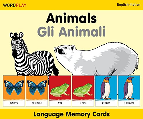 WordPlay Language Memory CardsAnimals (EnglishItalian)