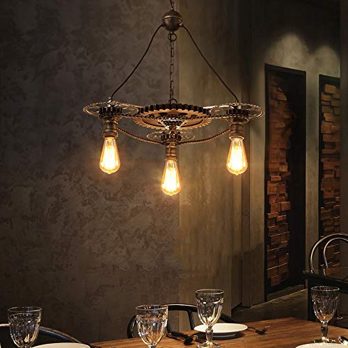 Lampe suspendue rétro steampunk pour éclairage de restaurant chic et café loft - 3