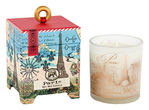 Michel Design Works Gift Boxed Soy Wax Candle, 6.5-Ounce, Paris