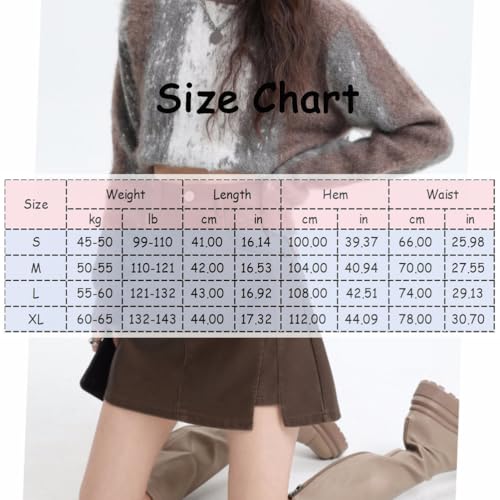 Women's Fashion High Waist PU Leather Skirt Vintage A-Line with Lining Irregular Hem Casual Short Skirts4