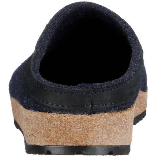 Haflinger Unisex Gzl Trimmed Wool Clogs, Color: Captains Blue, 14 Us Women #TOP2