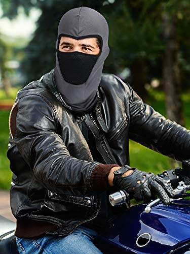 6 Pieces Summer Balaclava Face Mask Breathable Sun Dust Protection Mask Long Neck Cover For Outdoor Activities (Blue, Khaki, Black, Navy Blue, Grey, Army Green) #TOP1