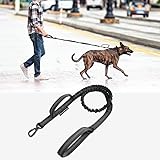 Taktische Hundeleine mit 2 Griffen (Doppelgriff) – Robuste Anti-Zieh Führleine für Training & Kontrolle – Reißfestes Nylon mit Verkehrsgriff für Große,Mittelgröße & Starke Hunde