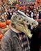 SANZHIGUO Alligator Crocodile Head Mask for Adults, Deluxe Latex Animal Mask, Halloween Costume Props for Carnival Party