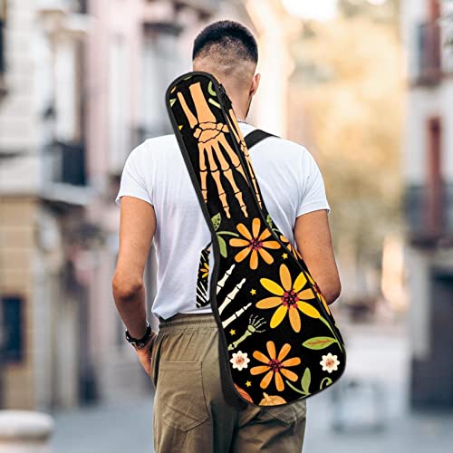 Housse de transport pour ukulélé avec mains en os et feuilles florales – Pour concert soprano ténor – 58,4 cm… - Les Beatles, Paul McCartney, John Lennon, RIngo Starr, George Harrison Housse de transport pour ukulélé avec mains en os et feuilles florales - Pour concert soprano ténor - 58,4 cm… – Image 6