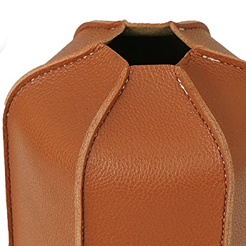 Tnfeeon Cubierta de Gas, Funda para Estufas de Camping, con Diseño Resistente Al Desgaste, para Actividades de Picnic Al Aire Libre, Cubierta de Gas, Funda Cilíndrica Protectora de Cuero PU de