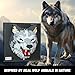 Wolf Animal 3D Wall Art Micro Mini Building Blocks Set for Adults, Unique Home Wall Decor or Table Display, No Compatible with Lego, Ideal Birthday Christmas Toy Gift for Teens (2214 PCS)