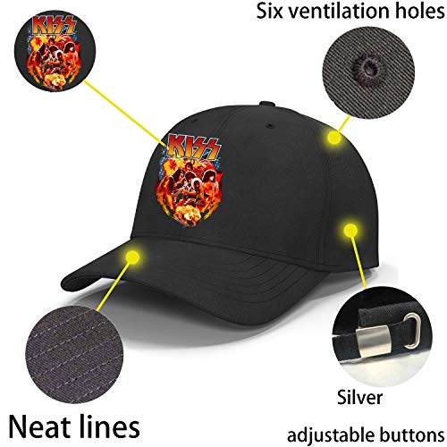 Pmayu87 Dad Hats Sports Baseball Hat Kiss- Adjustable Buckle Classic Baseball Cap (Band-Kiss),Onesize #TOP2