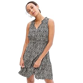 GAP Women’s Sleeveless Split Neck Dress